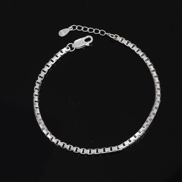 Lắc tay bạc nam đơn giản LTA0025
